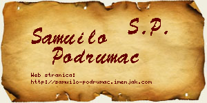 Samuilo Podrumac vizit kartica